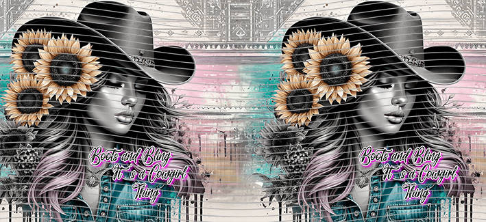 16oz Sunflower Girl-SU-89